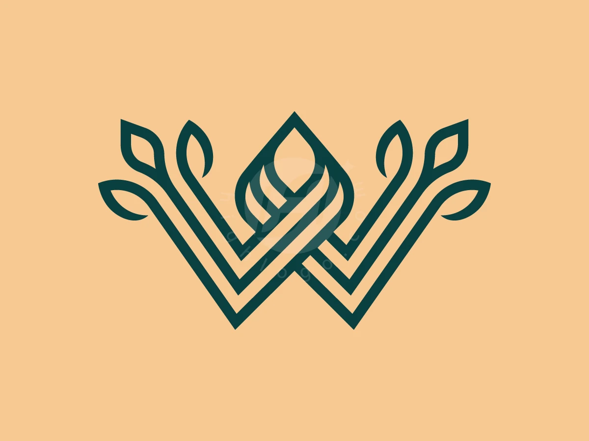 Luxury Letter W Healthy Leaf Logo - Beauty Logo design by AQB GRAPHIC for sale on Highlogo