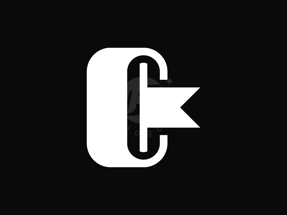 Simple Bookmark Letter C Logo - Logo Logo design by AQB GRAPHIC for sale on Highlogo