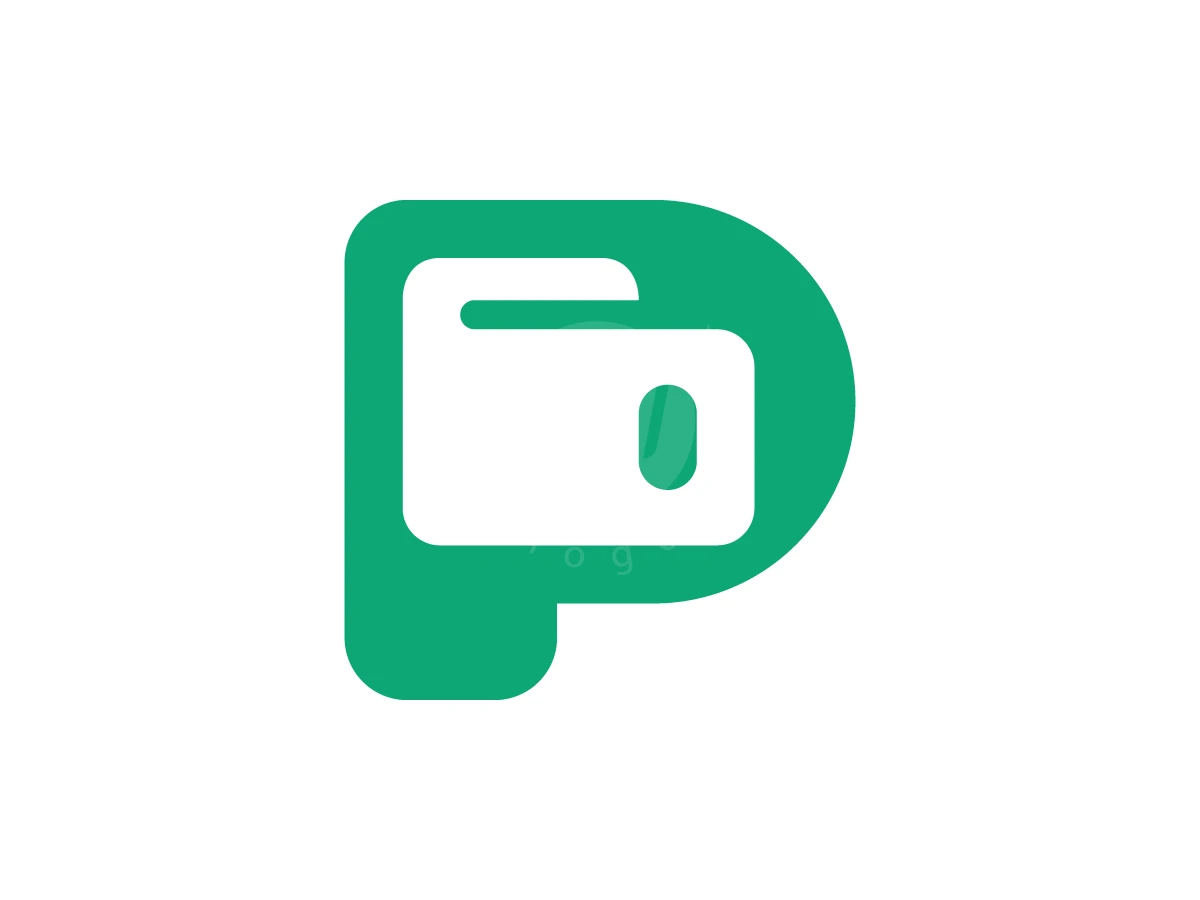 Digital Wallet Letter P Logo - Financial Logo design by AQB GRAPHIC for sale on Highlogo