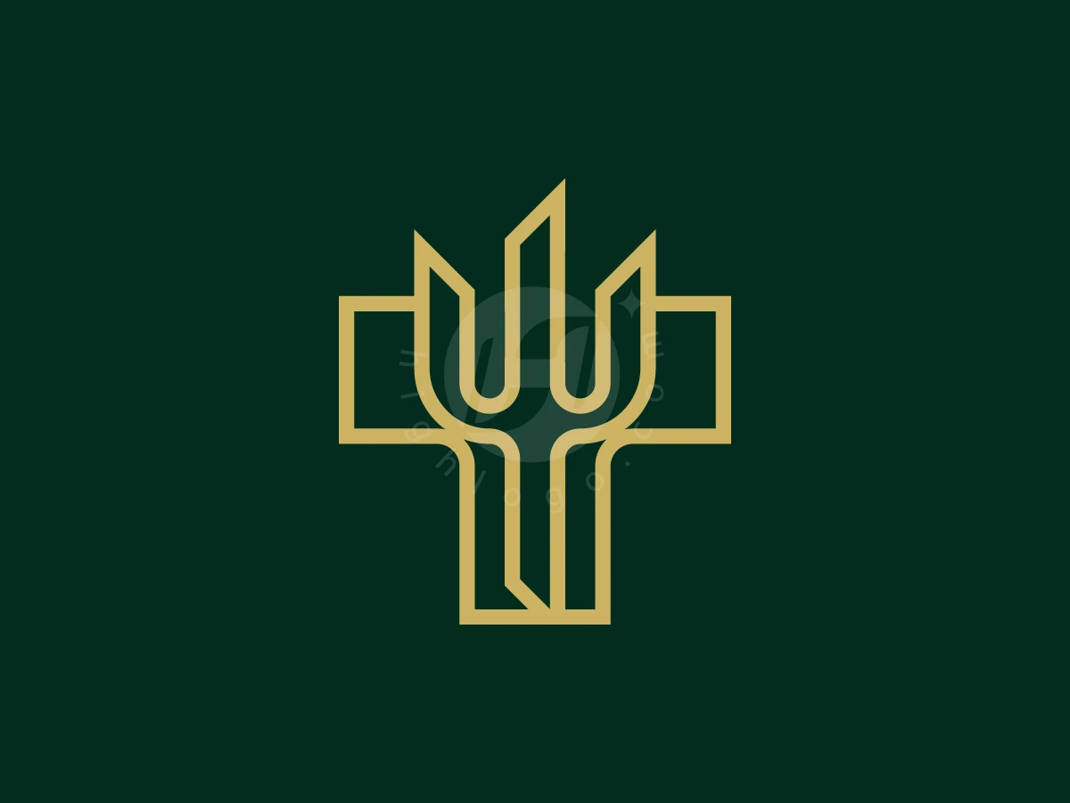 Luxury Trident T Letter Logo - Logo Logo design by AQB GRAPHIC for sale on Highlogo