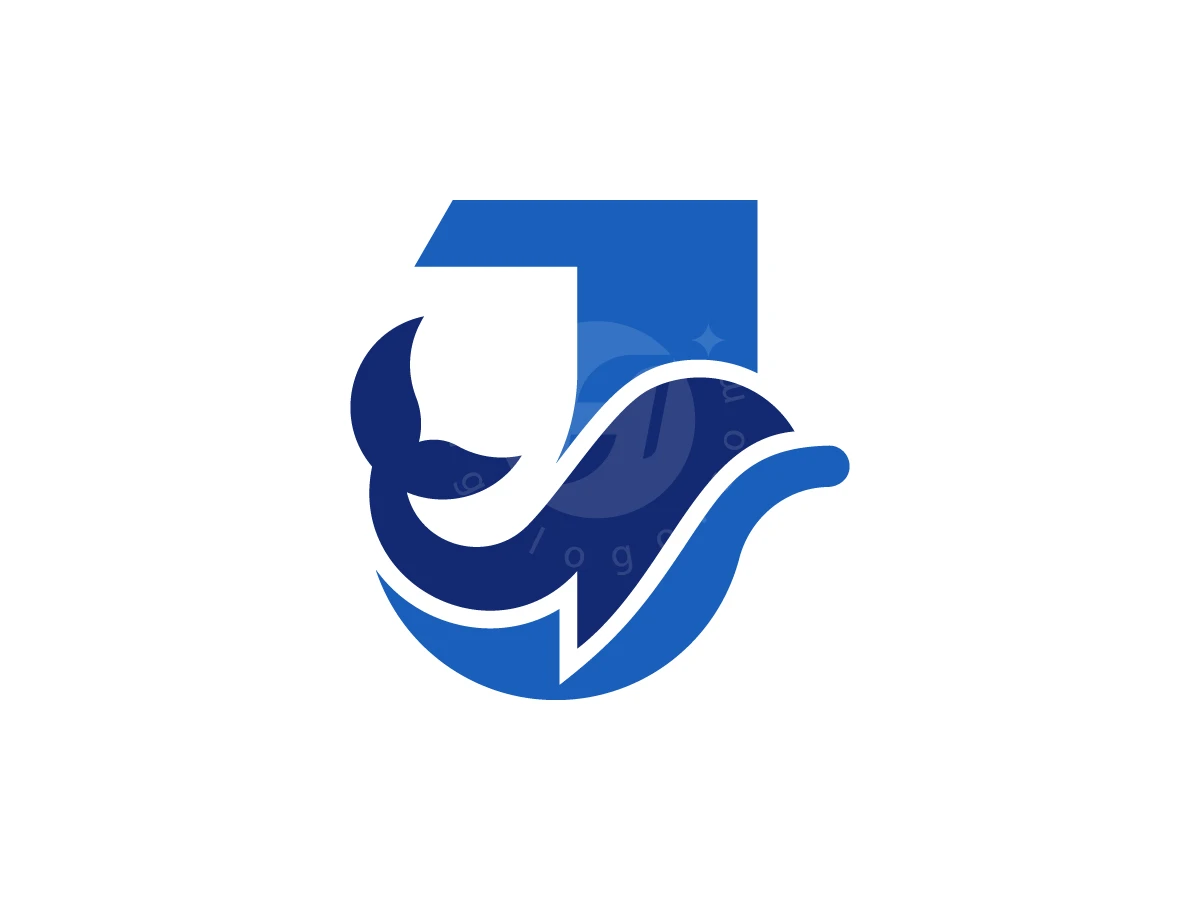 Cheerful Dolphin Letter J Logo - Technology Logo design by AQB GRAPHIC for sale on Highlogo