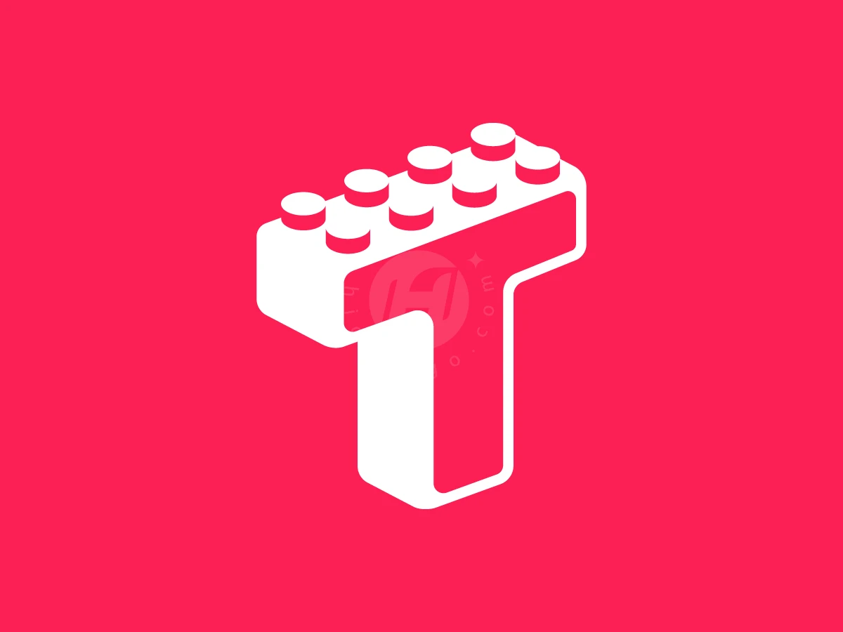 Letter T Toy Brick Logo - Logo Logo design by argaamala for sale on Highlogo