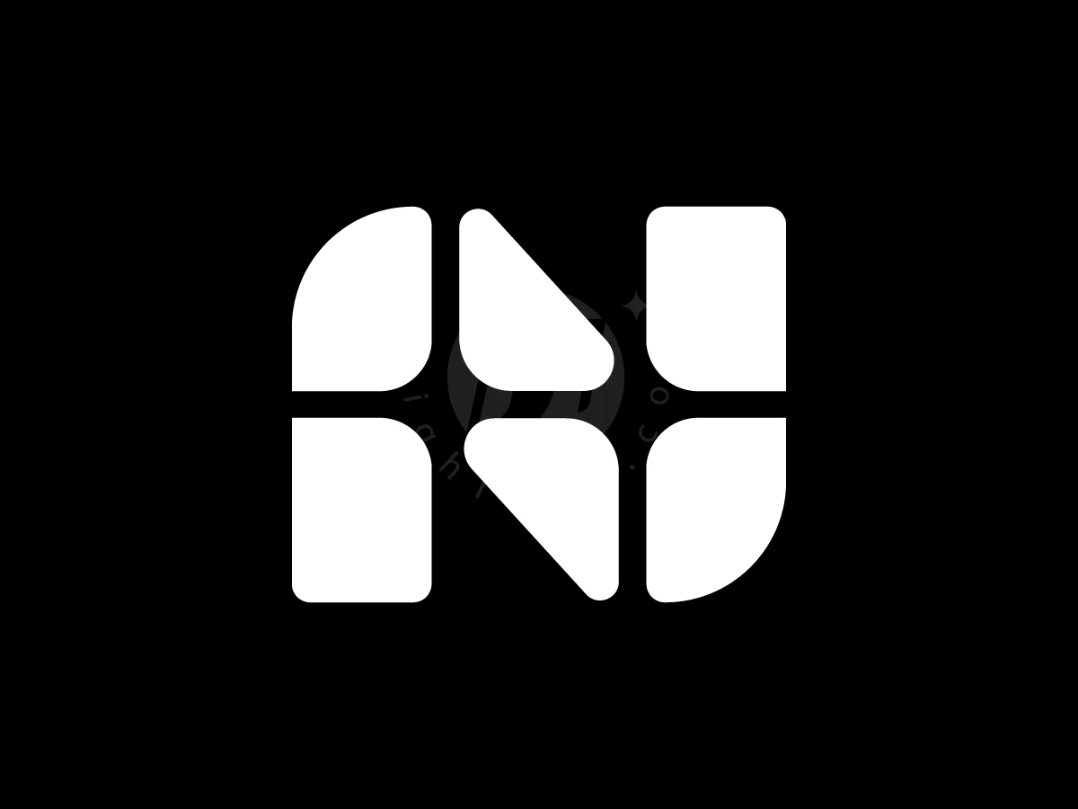 Monogram Letter N Shine Logo - Logo Logo design by argaamala for sale on Highlogo