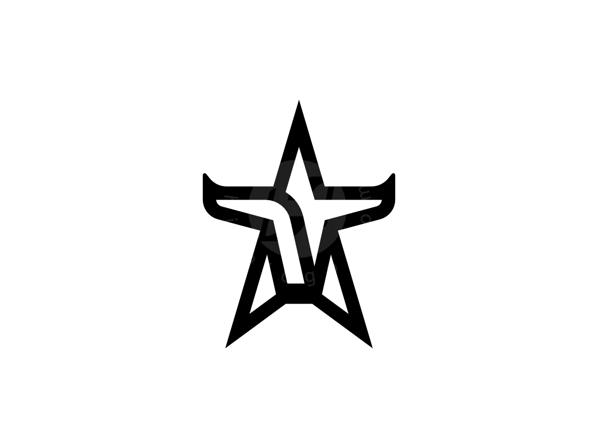 Star Bull Logo - Animal Logo design by Yohema Art for sale on Highlogo
