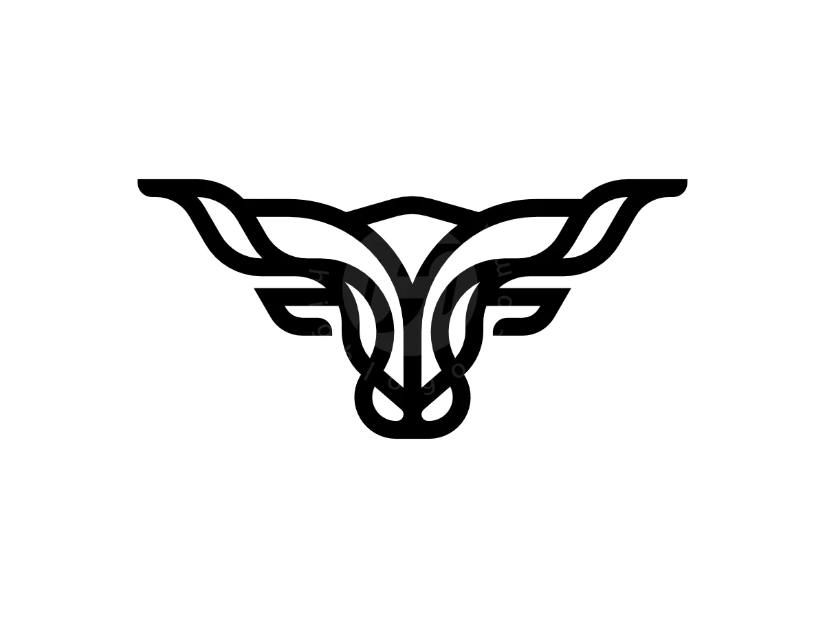 Creative Bull Head Line Logo - Animal Logo design by Yohema Art for sale on Highlogo
