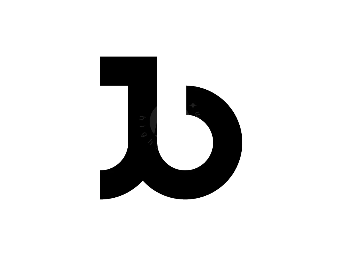 Minimalist Jb Monogram Logo - Monograms Logo design by WidyDm for sale on Highlogo