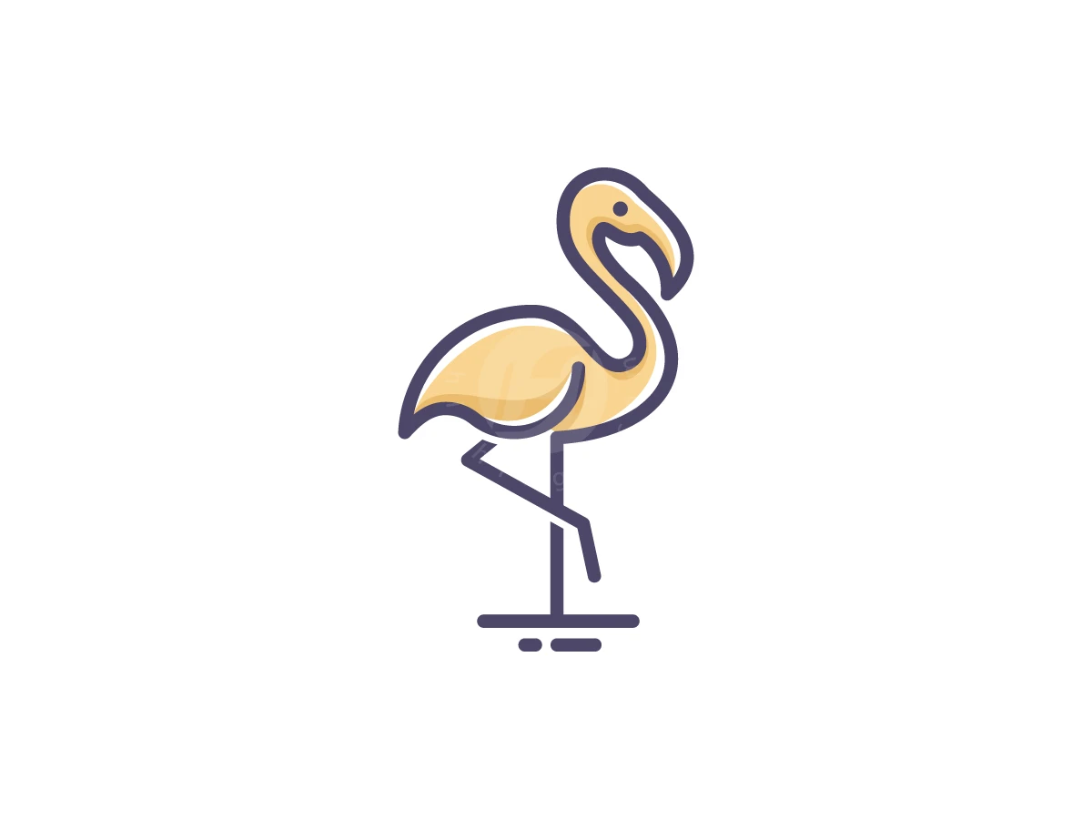 Flamingo Logo - Animal Logo design by zepro for sale on Highlogo