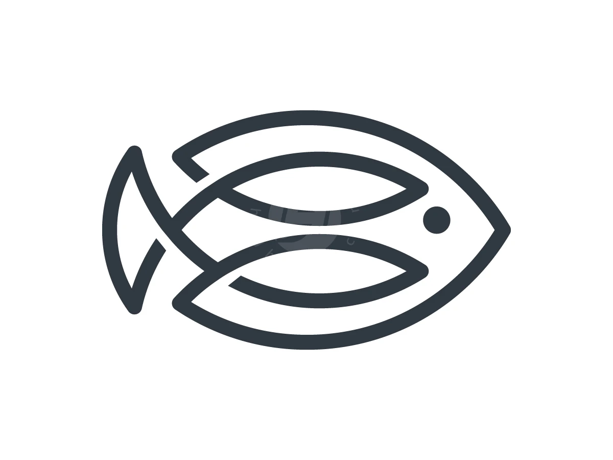 Fish Lineart Logo - Animal Logo design by zepro for sale on Highlogo