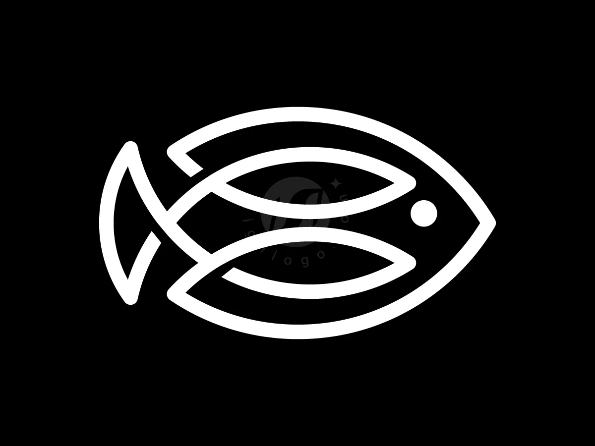 Fish Lineart Logo - preview 1