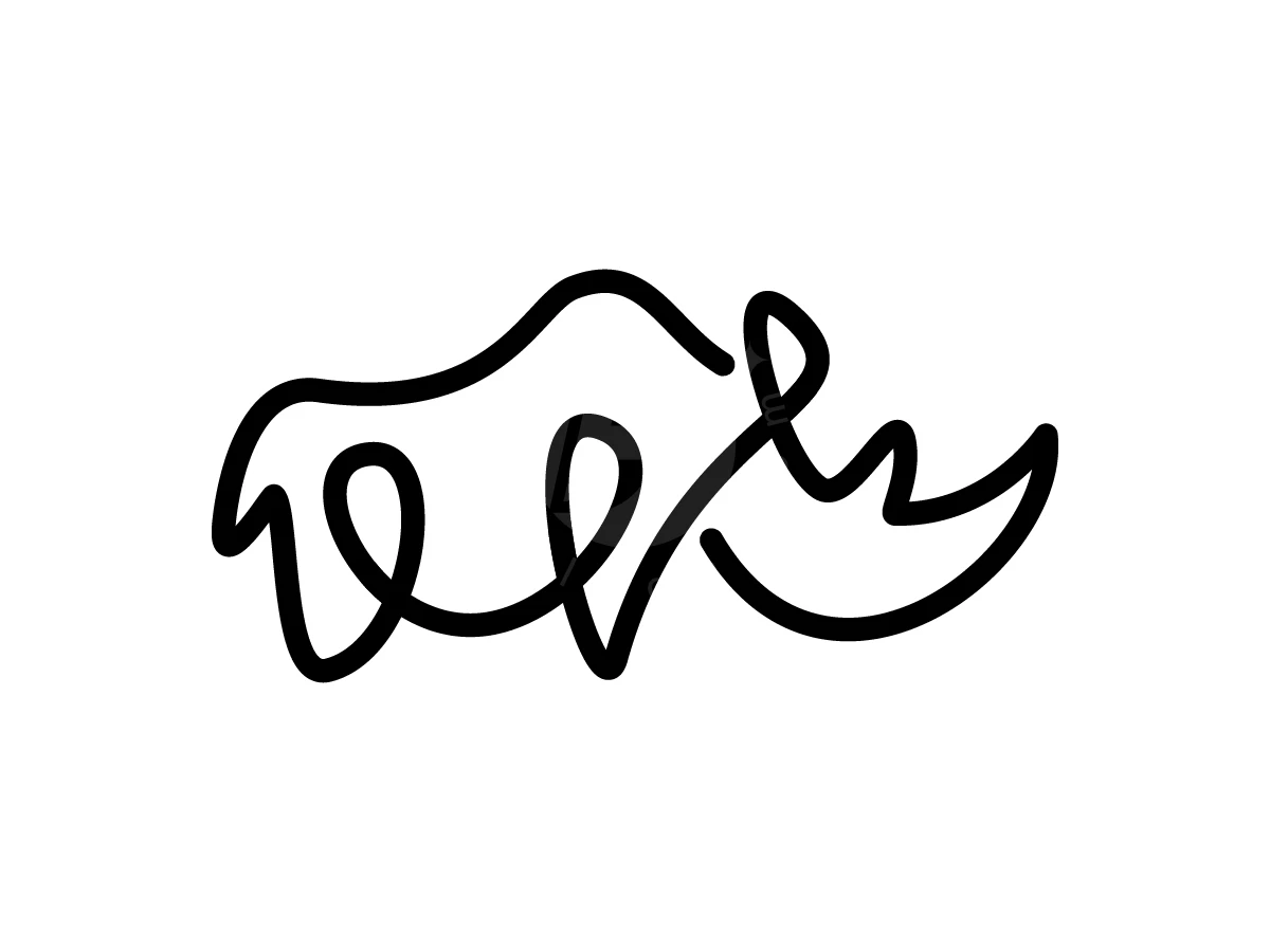 Rhino Lineart Logo - preview 1