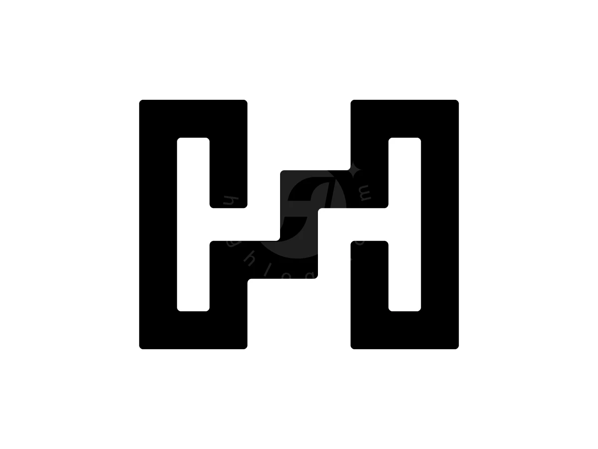 Letter H Stairs Logo - preview 1