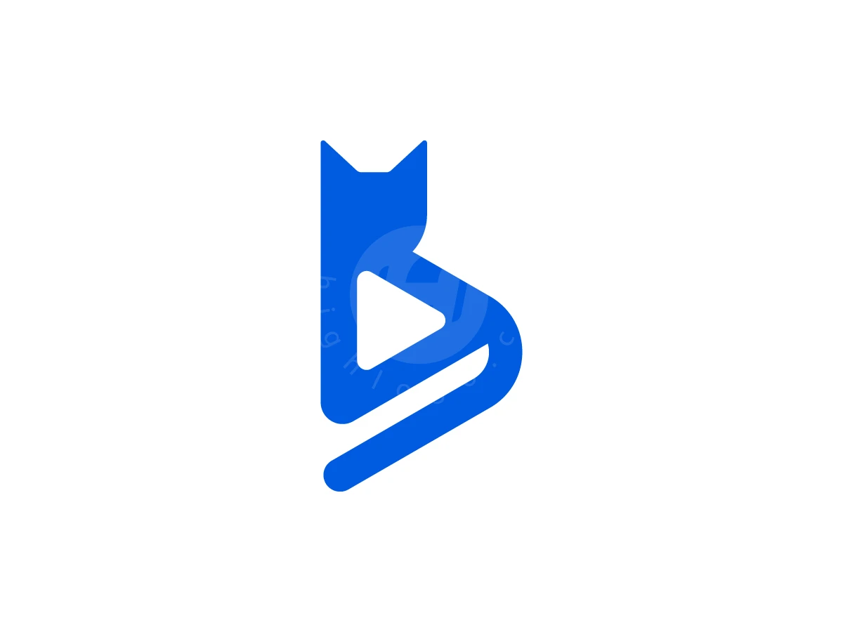 Cat Video Play Button Logo - Animal Logo design by zepro for sale on Highlogo
