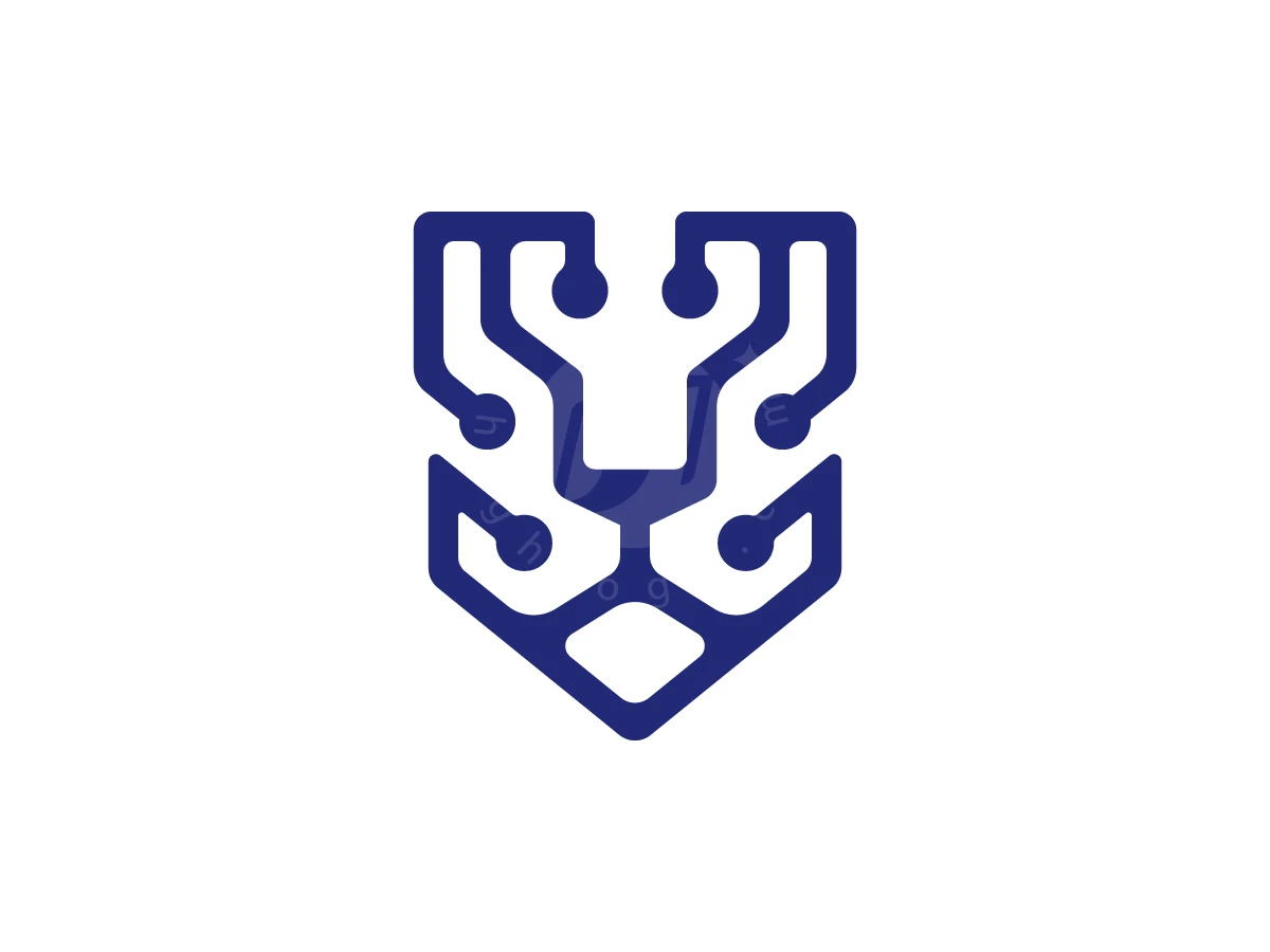 Lion Tech Shield Logo - Animal Logo design by zepro for sale on Highlogo