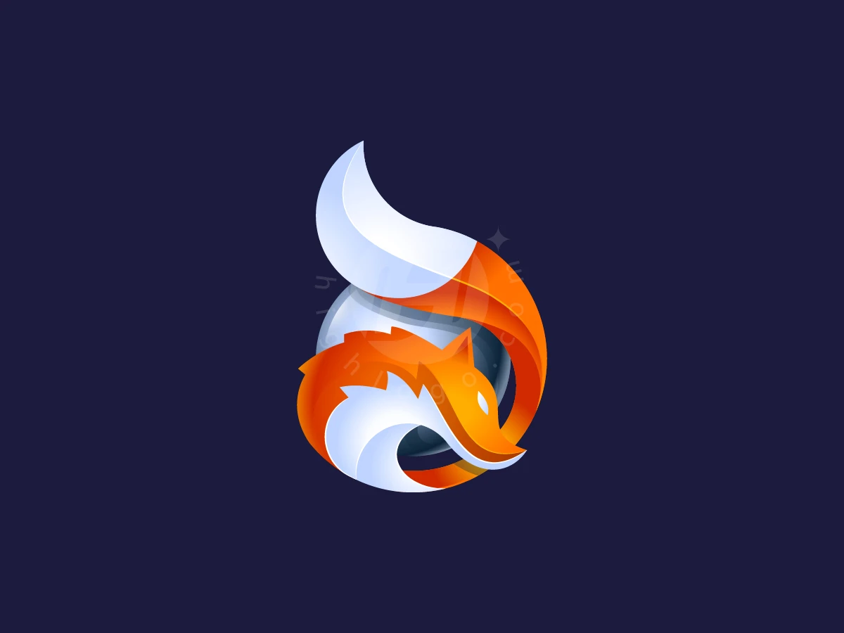 Celestial Fox Orb Emblem - Animal Logo design by zepro for sale on Highlogo
