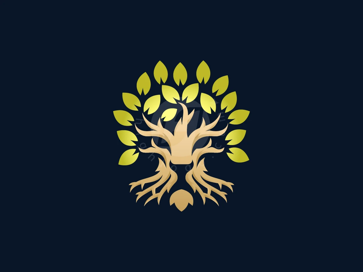 Lion Tree Logo Modern Nature King Emblem - Animal Logo design by zepro for sale on Highlogo