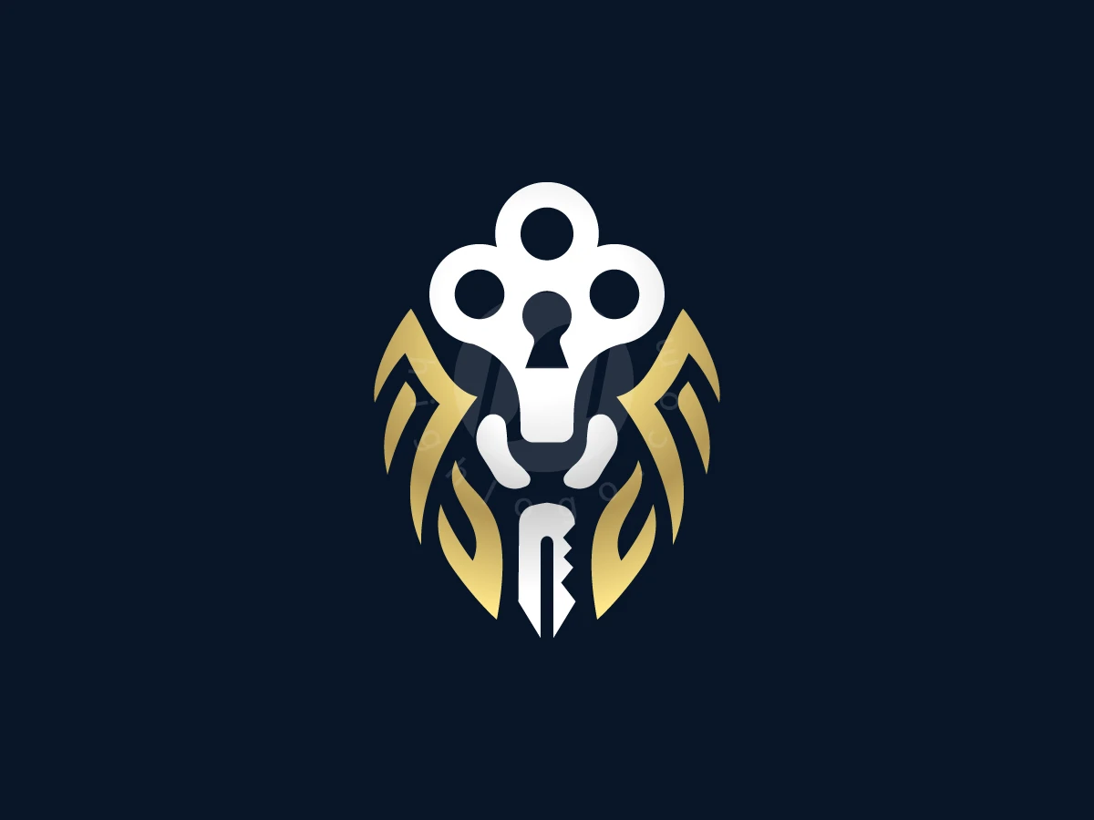 Lion Key Logo - Real Estate Logo design by zepro for sale on Highlogo