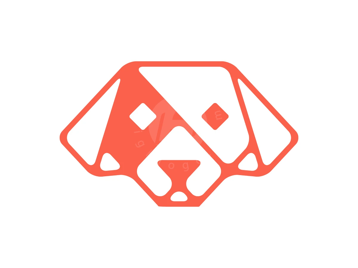 Geometric Dog Head Logo - preview 1
