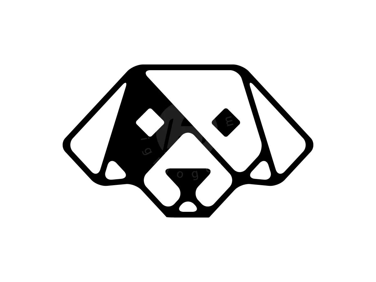 Geometric Dog Head Logo - Animal Logo design by zepro for sale on Highlogo