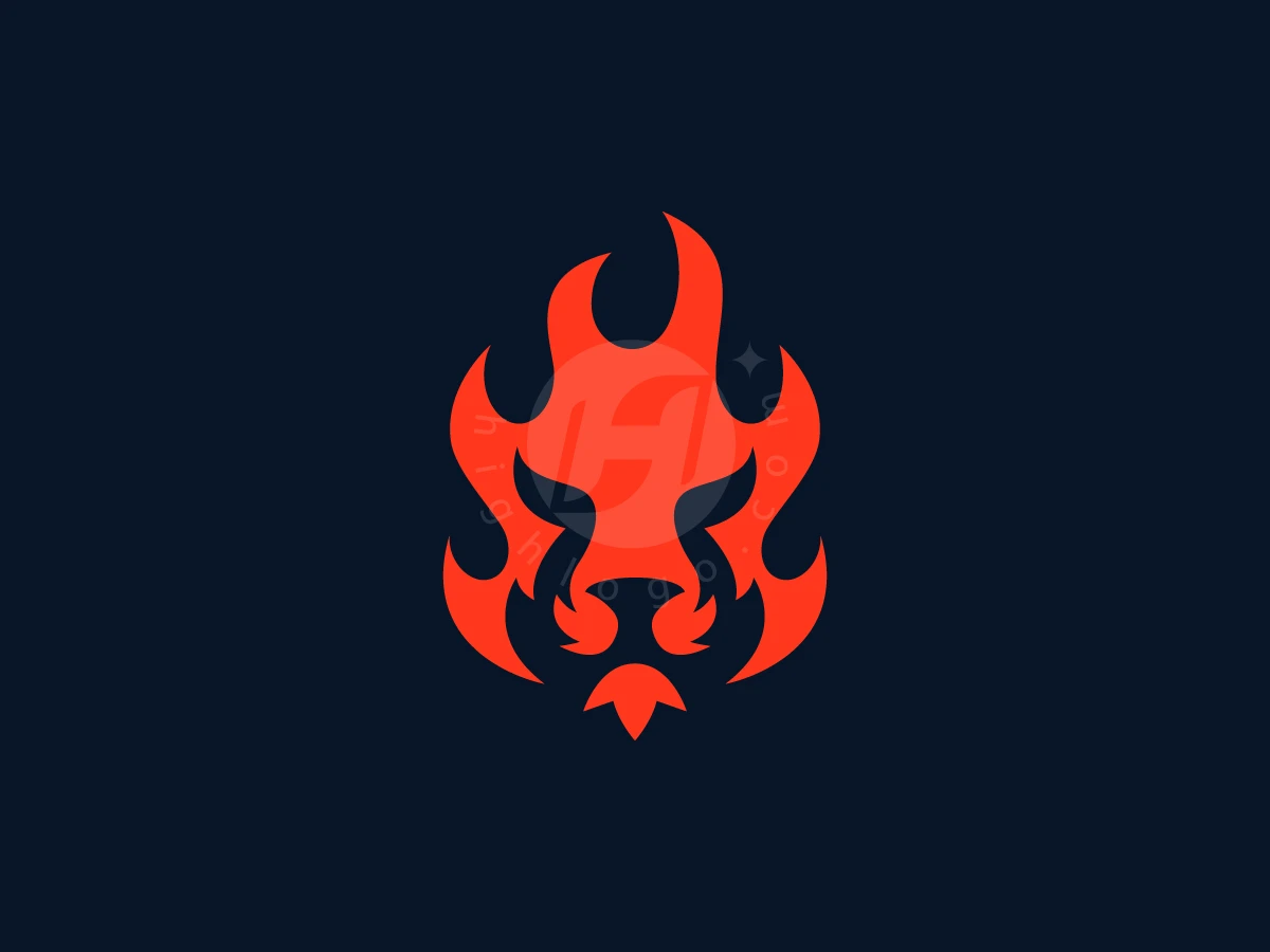Lion Fire Futuristic Logo - Animal Logo design by zepro for sale on Highlogo