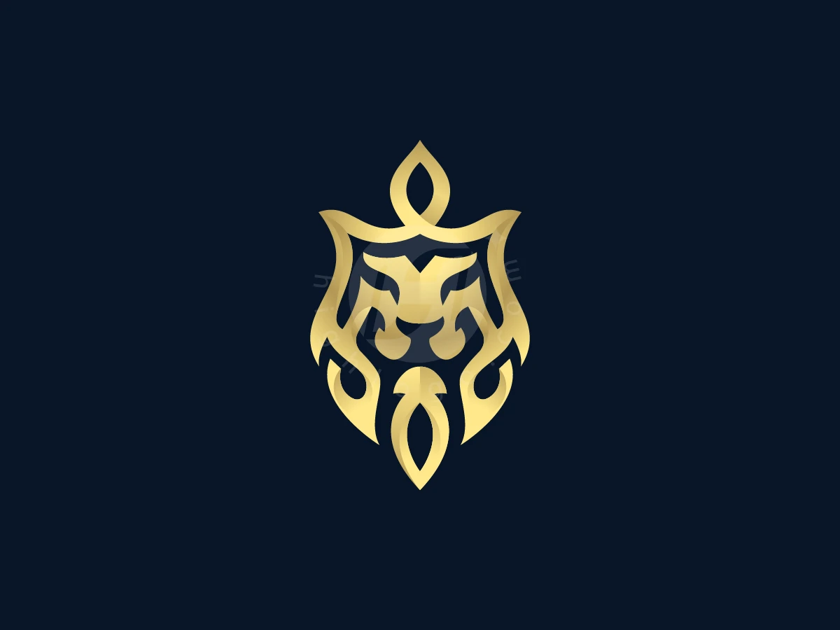 Ornamental Lion Crest Logo - Animal Logo design by zepro for sale on Highlogo