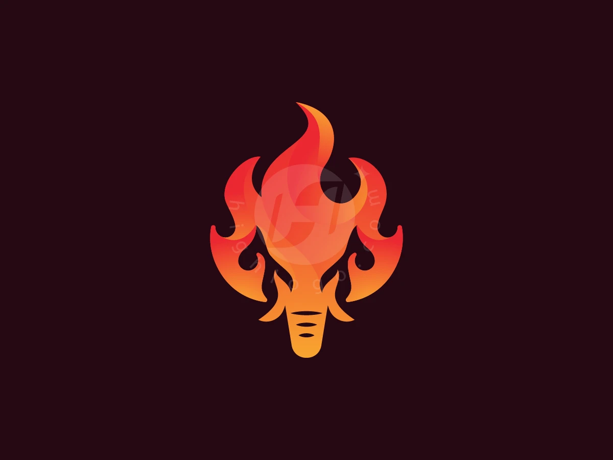 Elephant Fire Logo - Animal Logo design by zepro for sale on Highlogo