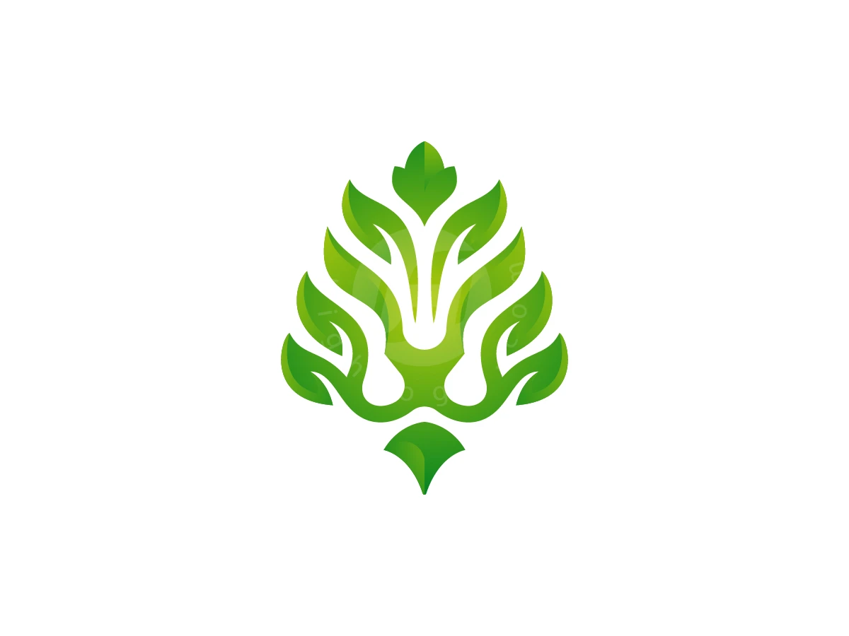 Lion Leaves Logo - preview 1