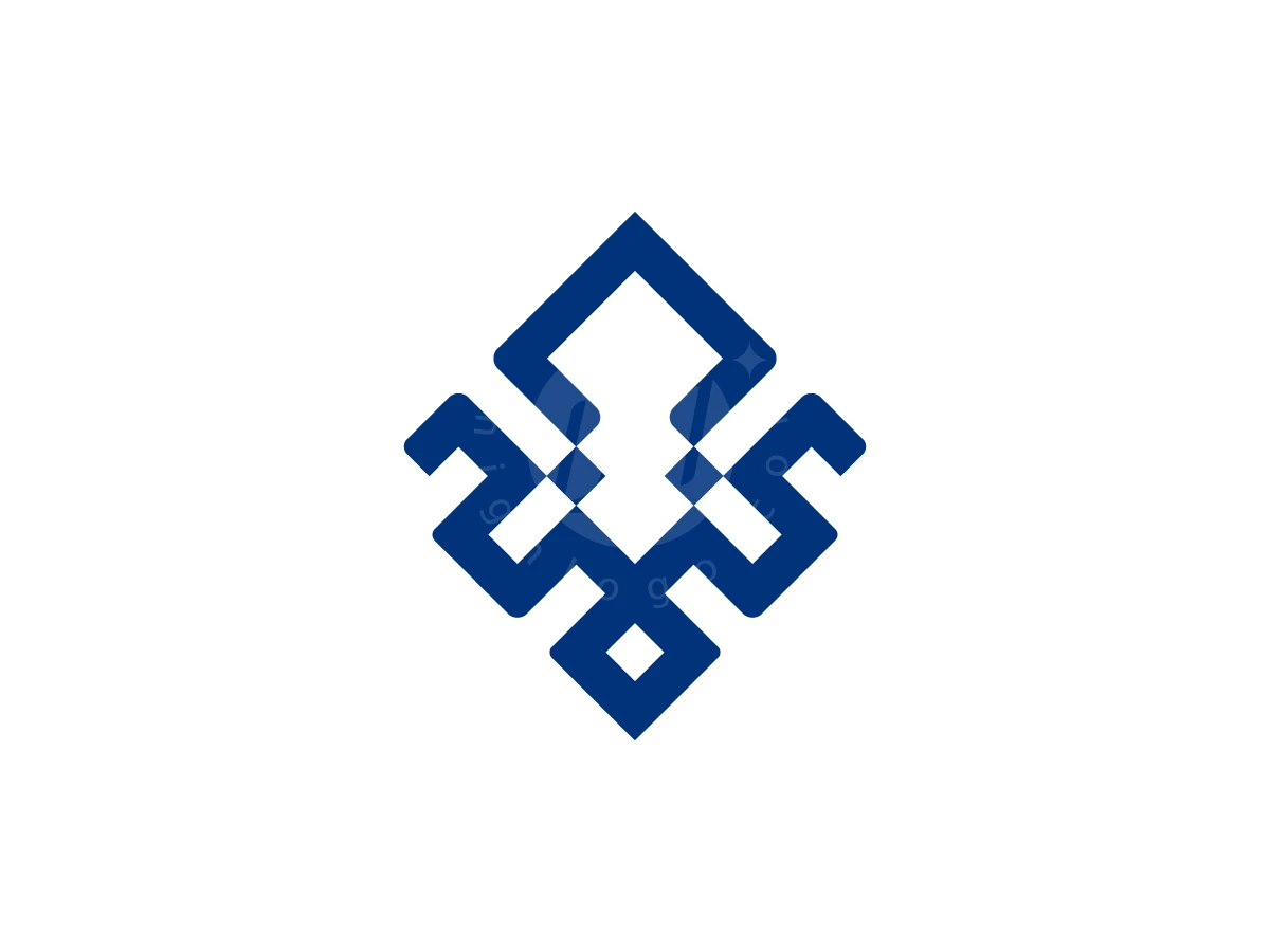 Geometric Octopus Logo - Animal Logo design by zepro for sale on Highlogo