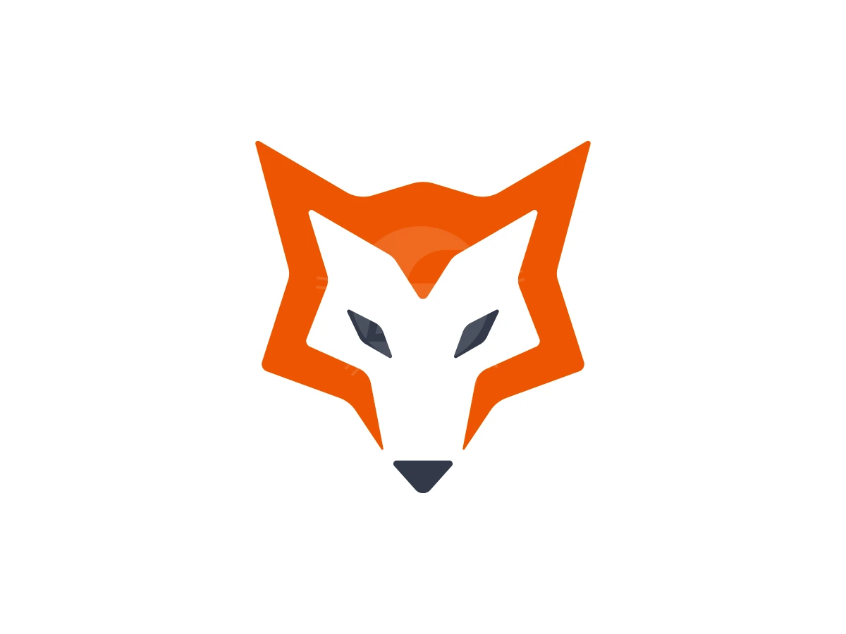 Modern Geometric Wolf Head Logo - Animal Logo design by zepro for sale on Highlogo