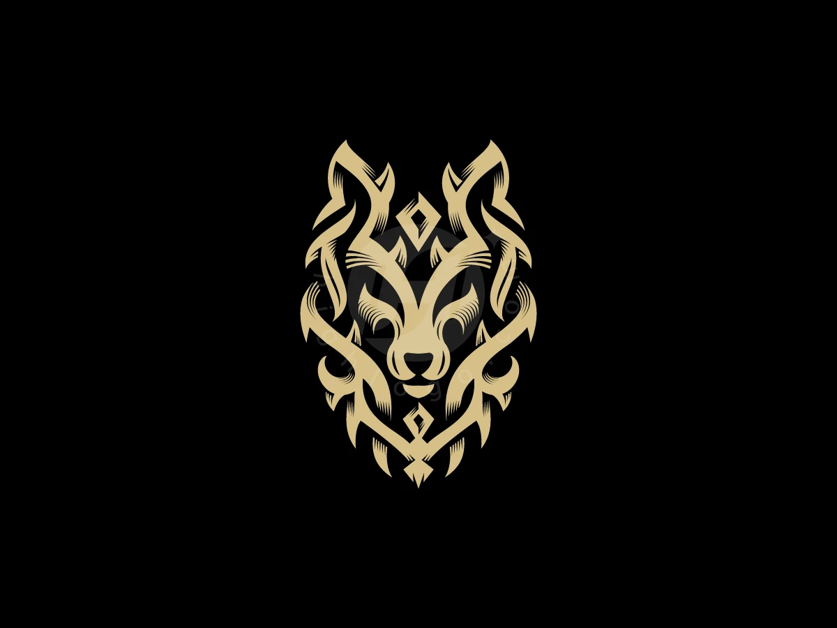 Wolf Tribal Ornament Logo - Animal Logo design by zepro for sale on Highlogo