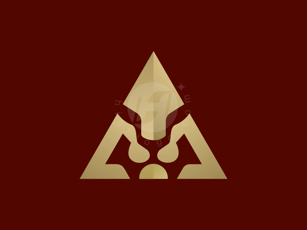 Alpha Lion Triangle Emblem Logo - preview 1