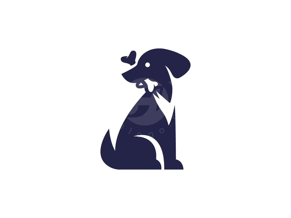 Dog Cute Eat Bone Logo - Animal Logo design by zepro for sale on Highlogo