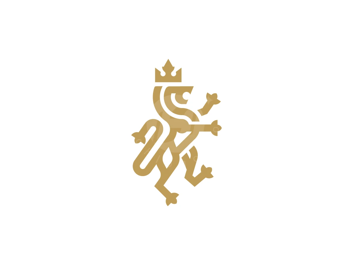 Lion Heraldic Modern Logo - Animal Logo design by zepro for sale on Highlogo