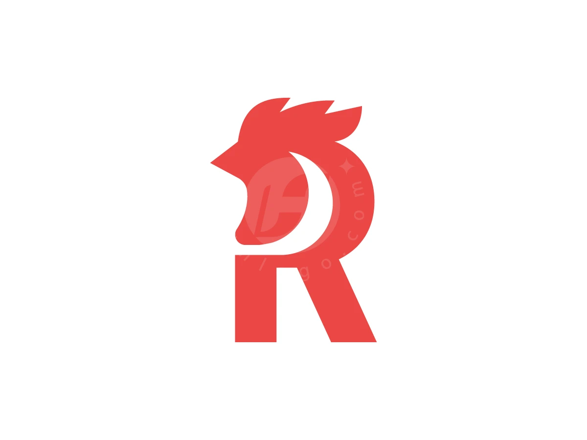Rooster Letter R Logo - Animal Logo design by zepro for sale on Highlogo