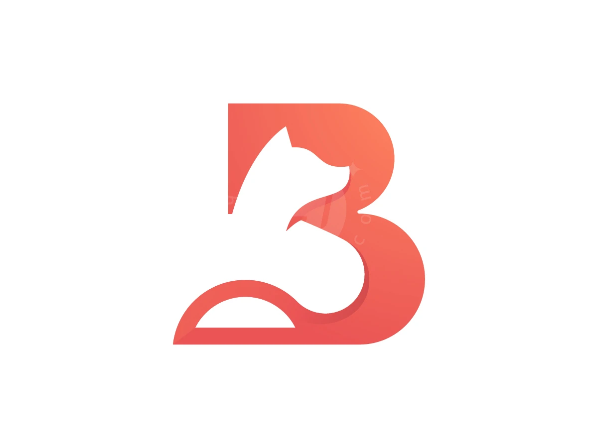 Letter B Fox Logo - Animal Logo design by zepro for sale on Highlogo