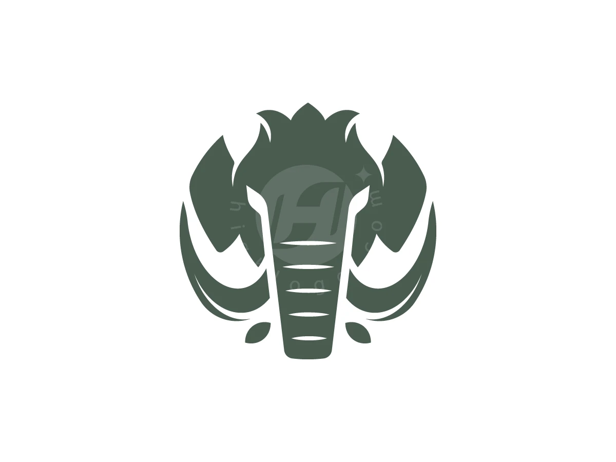 Mammoth Head Mark Logo - Animal Logo design by zepro for sale on Highlogo