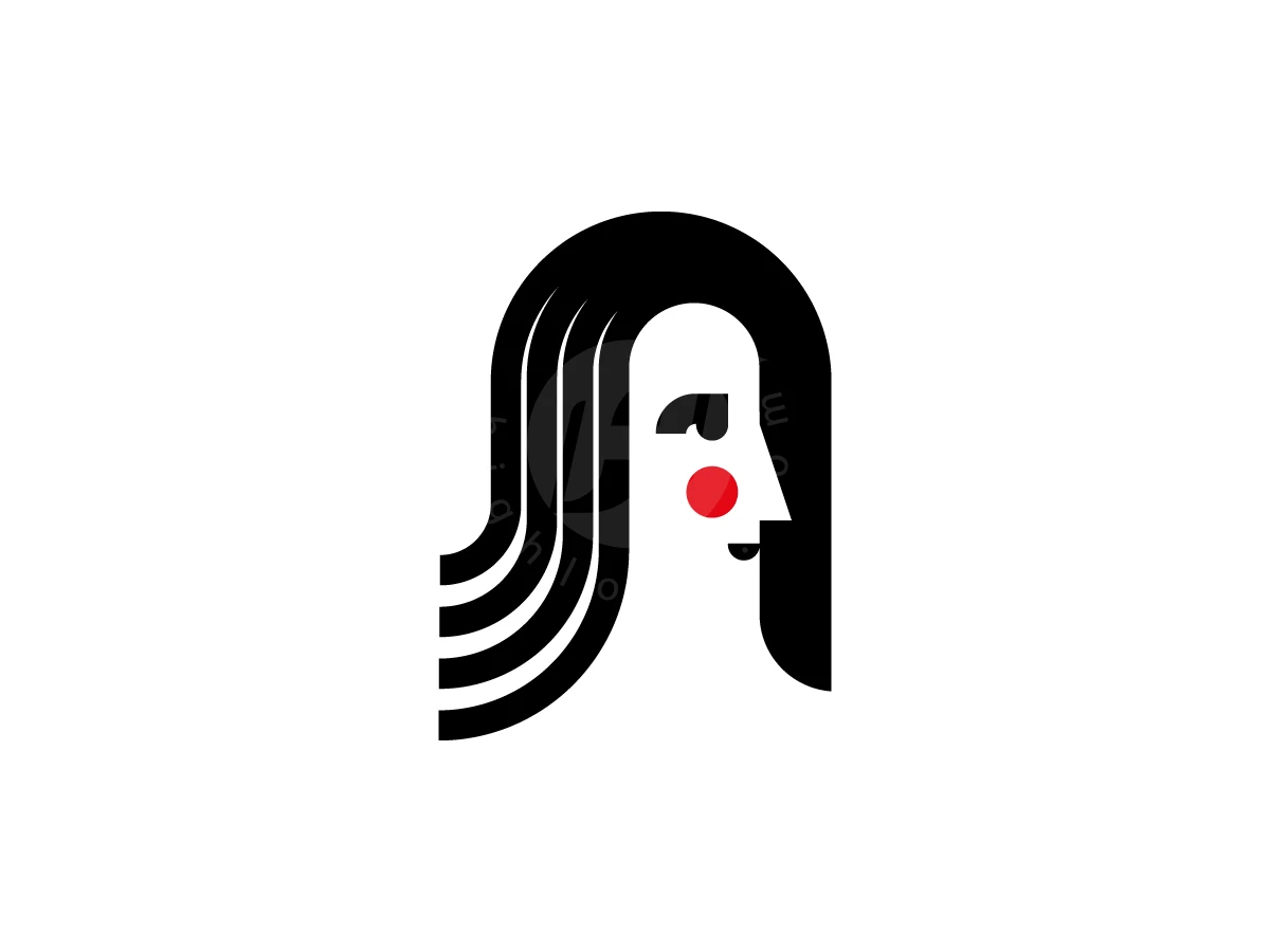 Modern Minimalist Woman Profile Logo - General Logo design by baarikstudio for sale on Highlogo