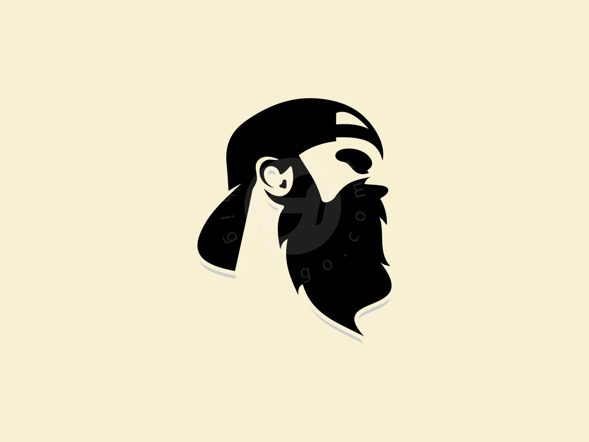 Bearded Man Logo - Fashion Logo design by Andhita Brama for sale on Highlogo