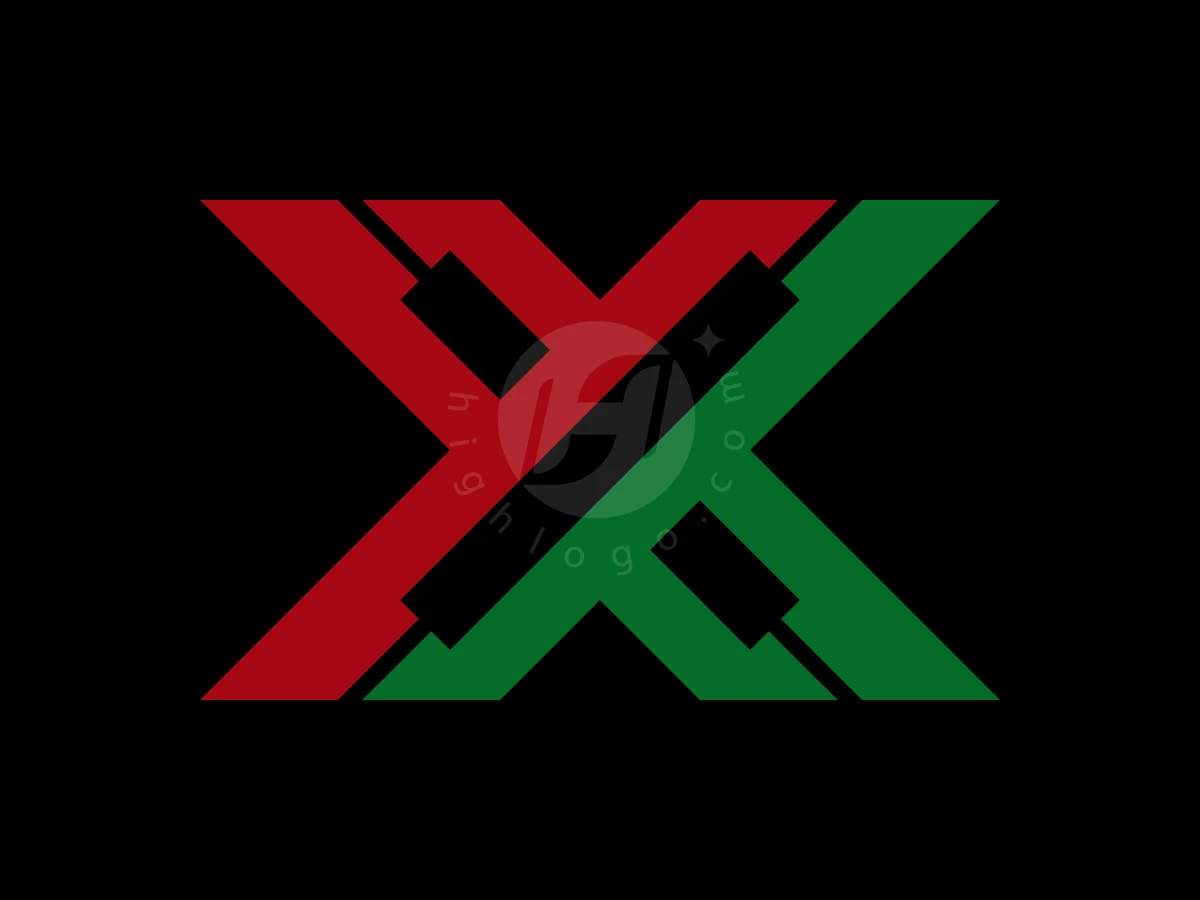 Modern Letter X Trading Logo - Negative space Logo design by Andhita Brama for sale on Highlogo