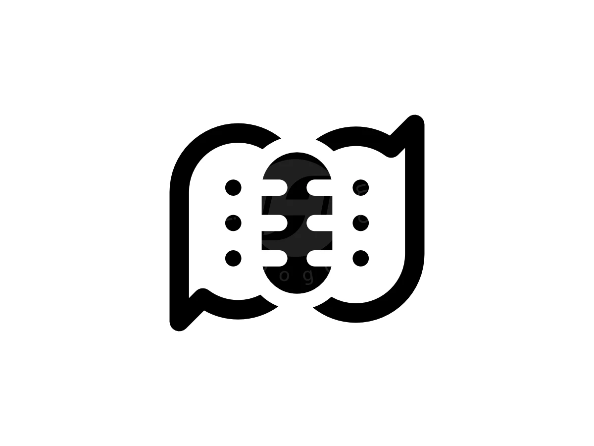 Podcast Talk Ambigram Logo - Media Logo design by FerouFYN for sale on Highlogo