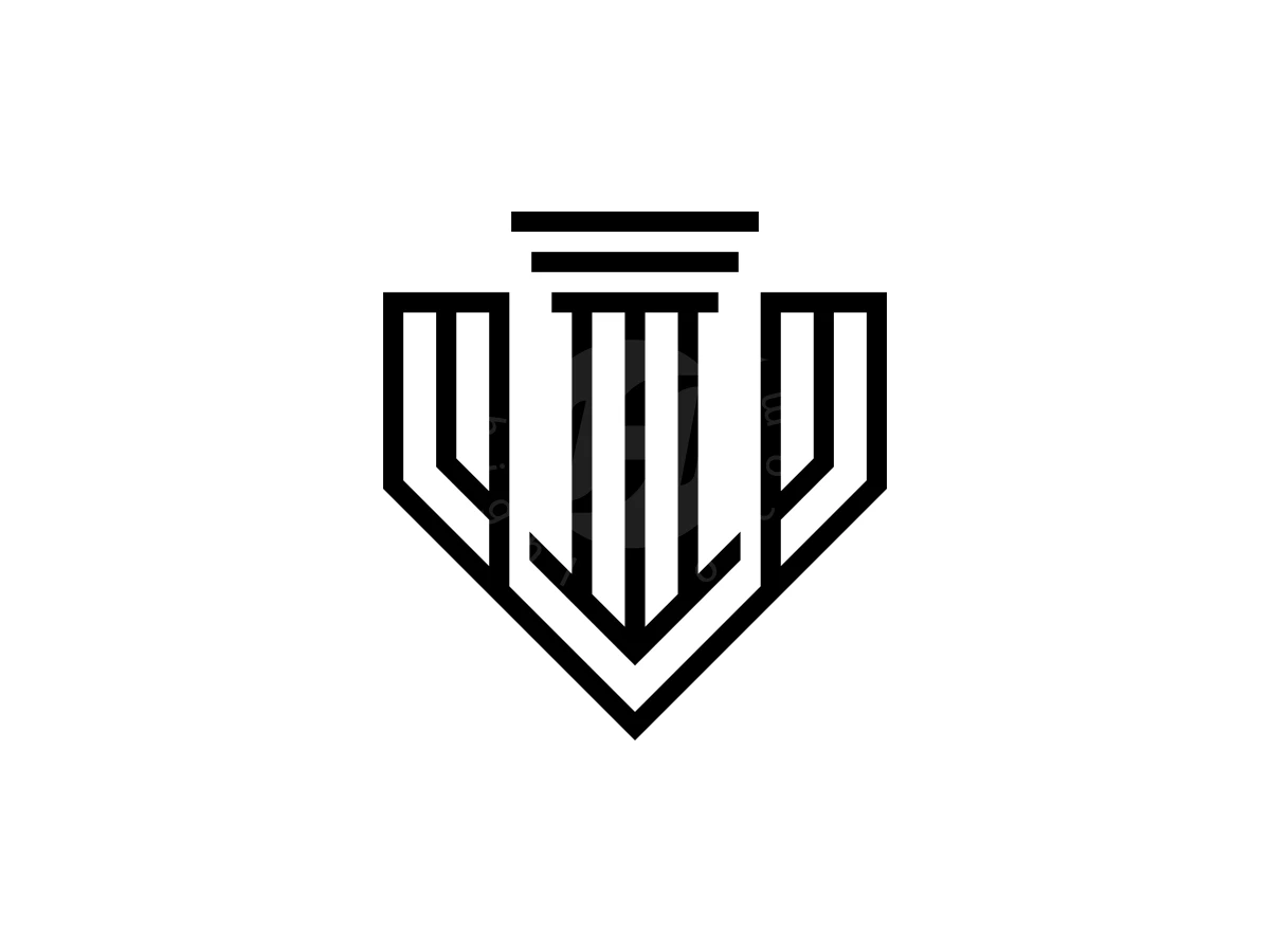 Minimalist Letter W Pillar Lineart Logo - General Logo design by FerouFYN for sale on Highlogo