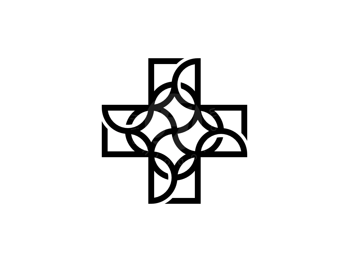 Nature Health Cross Logo - Health Logo design by FerouFYN for sale on Highlogo