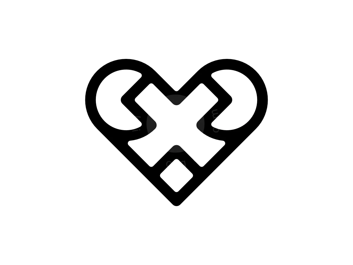 Letter X Heart Logo - General Logo design by FerouFYN for sale on Highlogo