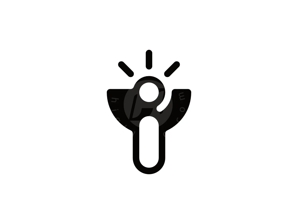 Letter I Flashlight Logo - Technology Logo design by FerouFYN for sale on Highlogo