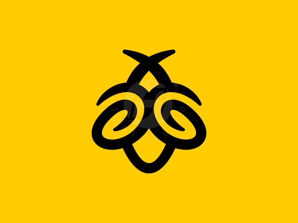 Iconic Simple Playful Flying Bee Logo - Animal Logo design by Aira for sale on Highlogo