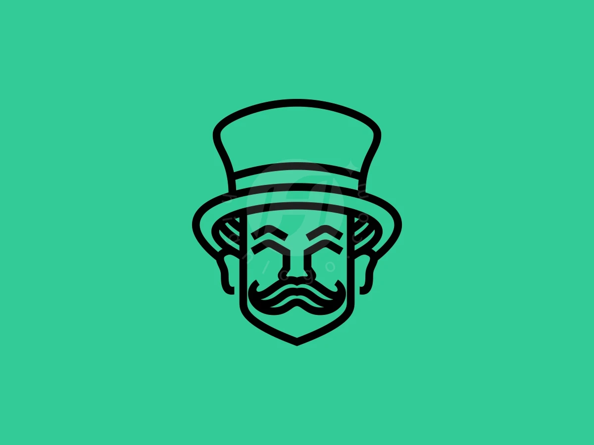 Elegant Iconic Gentleman Mascot Logo - Media Logo design by Aira for sale on Highlogo