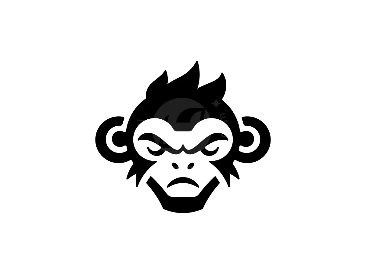 Iconic Angry Monkey Logo - Animal Logo design by Aira for sale on Highlogo