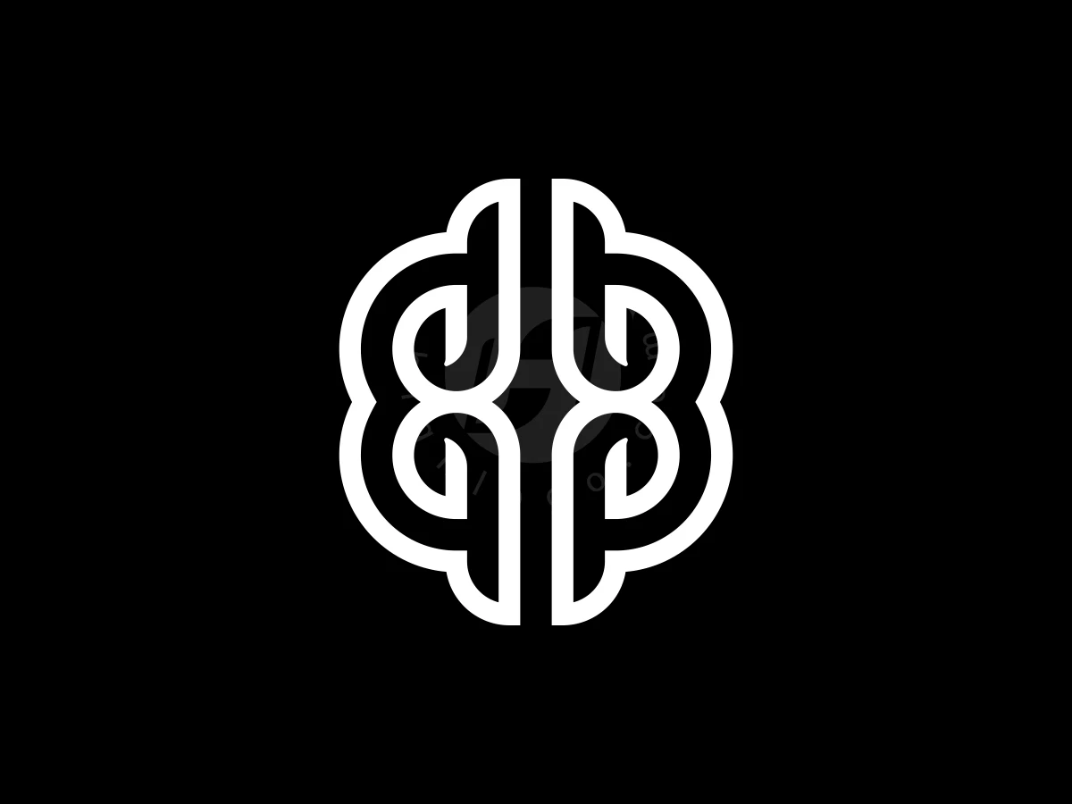 Modern B Bb Letter Brain Logo - Logo Logo design by Aira for sale on Highlogo
