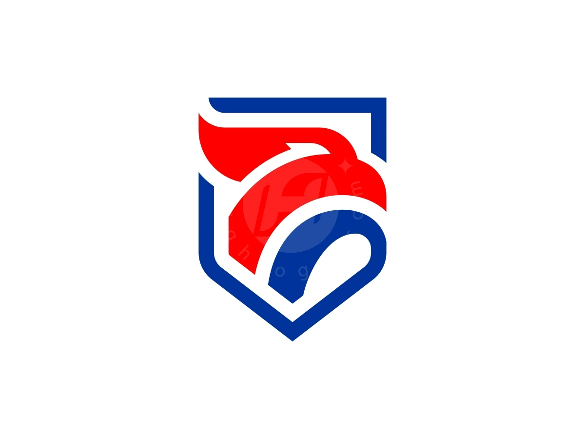 Iconic Modern Eagle Shield Logo - Sports Logo design by Aira for sale on Highlogo
