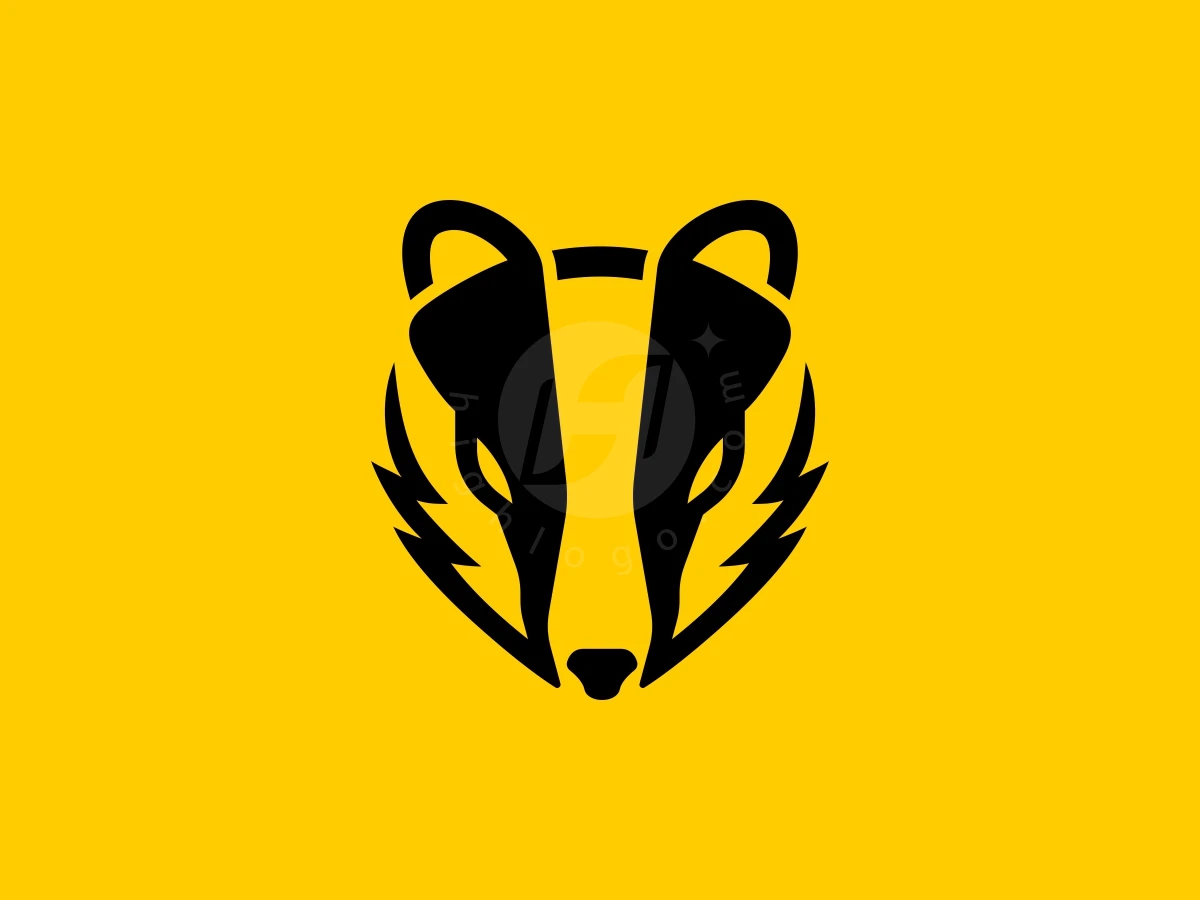 Iconic Honey Badger Face Logo - Animal Logo design by Aira for sale on Highlogo