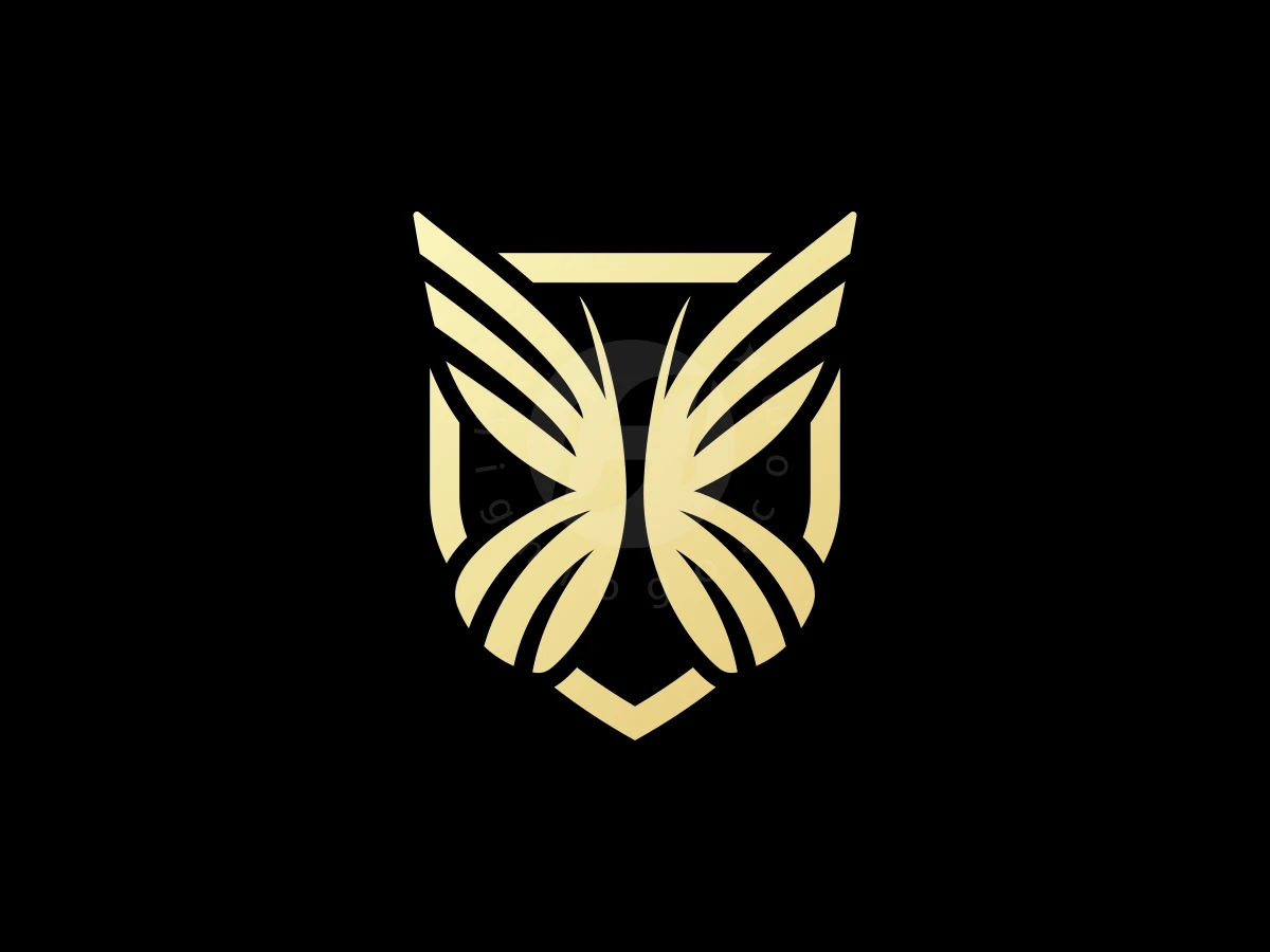 Butterfly Guardian Shield Logo - Animal Logo design by Aira for sale on Highlogo
